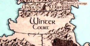 Image of winter Court in ACOTAR Map