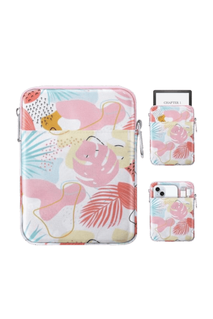 Cute pastel colored Kindle Sleeve